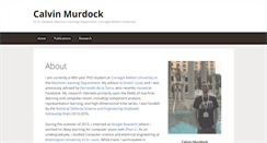 Desktop Screenshot of calvinmurdock.com